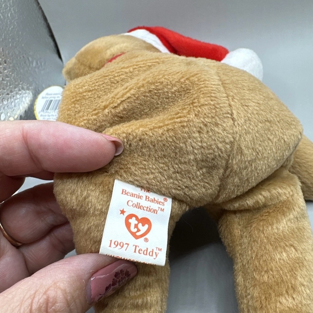 1997 Teddy the Holiday Bear Beanie Baby NWT - Picture 6 of 7